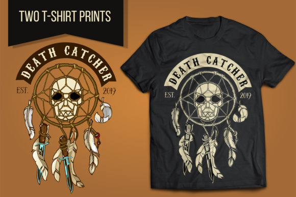 Biker Skull Death Catcher Graphics