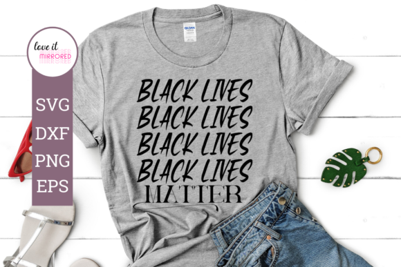 Black Lives Matter Mirror Word Cut File
