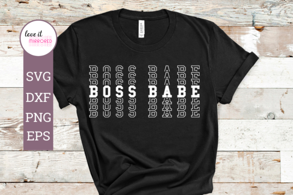 Boss Babe Mirror Word Design: Graphics and Crafts for Modern Publishing