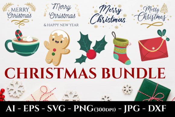 Christmas Bundles Sublimation Design