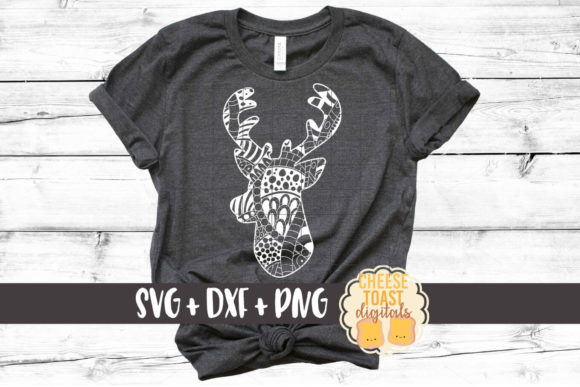 Deer Zentangle: Graphics for Crafts and Content