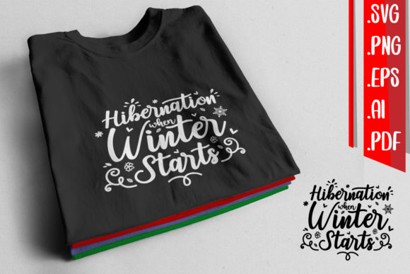 Hibernation when Winter Starts Graphics and Crafts
