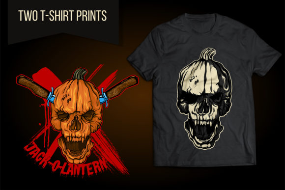 Jack-’o-Lantern Skulls Pumpkins Graphics