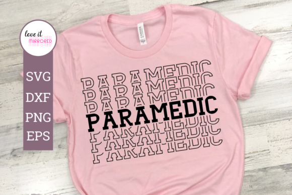 Paramedic Mirror Word Cut File: Graphics and Crafts
