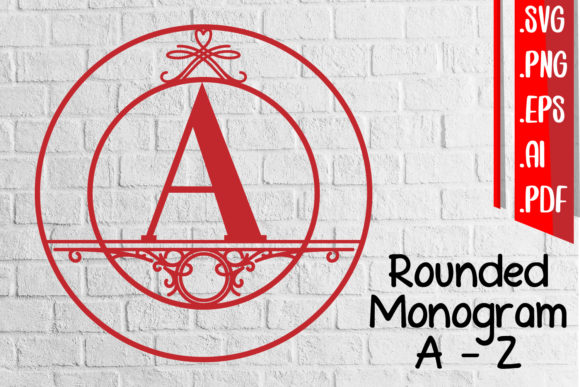 Rounded Monogram Alphabet a-Z