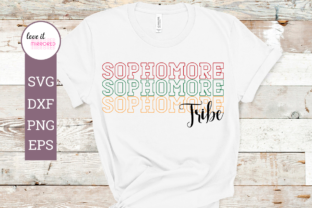 Sophomore Tribe Mirror Word Cut File: Graphics & Crafts